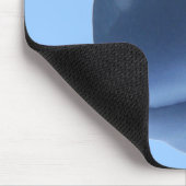 Glückliches Flusspferd-Blau Mousepad (Ecke)