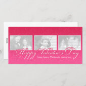 Glückliches Foto des Valentines Tages Feiertagskarte (Vorne/Hinten)