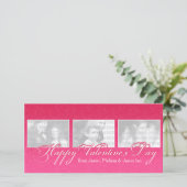 Glückliches Foto des Valentines Tages Feiertagskarte (Stehend Vorderseite)