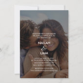 Glückliches Foto Hochzeit Einladung (Vorderseite)