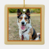 glückliches Foto Keramikornament (Rückseite)