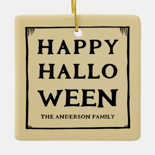 glückliches Foto Keramikornament (Vorderseite)