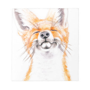 Glückliches Foxy Notizblock
