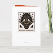 Glückliches Fractalling Feiertagskarte (Rückseite)