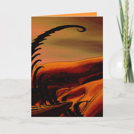 Glückliches Fractalling Feiertagskarte (Vorderseite)