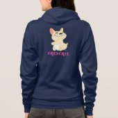 Glückliches Frenchie Hoodie (Rückseite)