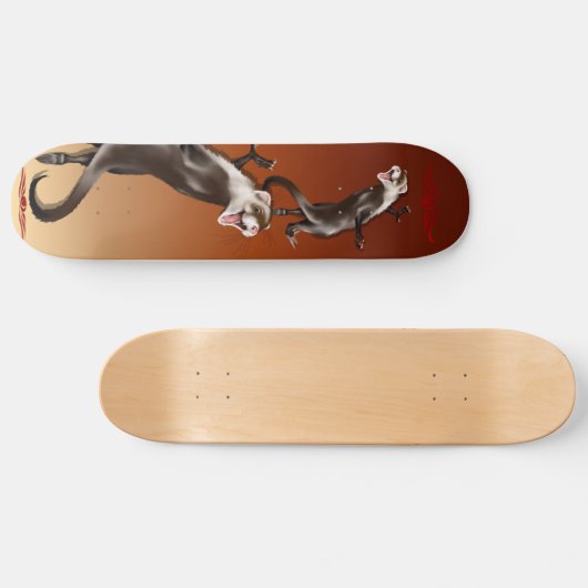 Glückliches Frettchen-Skateboard Skateboard (Horizontal)