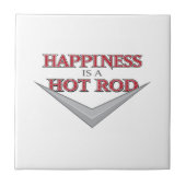 Glückliches Frisierte Auto Fliese (Vorderseite)