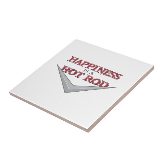 Glückliches Frisierte Auto Fliese (Seite)