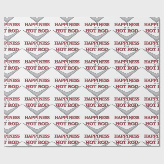 Glückliches Frisierte Auto Geschenkpapier (Flach)