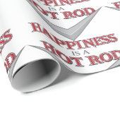 Glückliches Frisierte Auto Geschenkpapier (Rolleneckpunkt)