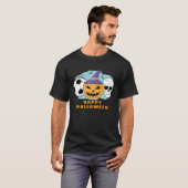 Glückliches Fußball/Fußball-Halloween T-Shirt (Vorne ganz)