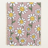 Glückliches Gänseblümchen-Muster - Süßes Blumen-De Planer (Vorderseite)