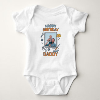 GLÜCKLICHES GEBURTSTAG DADDY BABY SCHLIESST CUSTOM BABY STRAMPLER
