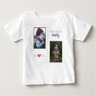 GLÜCKLICHES GEBURTSTAG DADDY BABY SCHLIESST CUSTOM BABY T-SHIRT