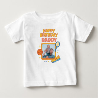 GLÜCKLICHES GEBURTSTAG DADDY BABY SCHLIESST CUSTOM BABY T-SHIRT
