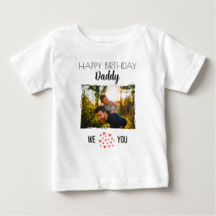 GLÜCKLICHES GEBURTSTAG DADDY BABY SCHLIESST CUSTOM BABY T-SHIRT