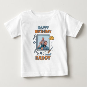 GLÜCKLICHES GEBURTSTAG DADDY BABY SCHLIESST CUSTOM T-SHIRT