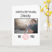 GLÜCKLICHES GEBURTSTAGES DADDY CARD CUSTOM FOTO UN KARTE (Gelbe Blume)