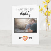 GLÜCKLICHES GEBURTSTAGES DADDY CARD CUSTOM FOTO UN KARTE (Gelbe Blume)