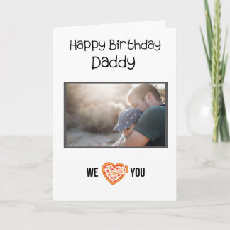 GLÜCKLICHES GEBURTSTAGES DADDY CARD CUSTOM FOTO UN KARTE