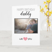 GLÜCKLICHES GEBURTSTAGES DADDY CARD CUSTOM FOTO UN KARTE (Gelbe Blume)