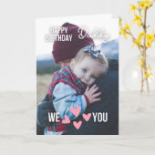 GLÜCKLICHES GEBURTSTAGES DADDY CARD CUSTOM FOTO UN KARTE (Gelbe Blume)
