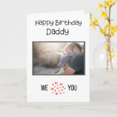 GLÜCKLICHES GEBURTSTAGES DADDY CARD CUSTOM FOTO UN KARTE (Gelbe Blume)