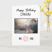 GLÜCKLICHES GEBURTSTAGES DADDY CARD CUSTOM FOTO UN KARTE (Gelbe Blume)