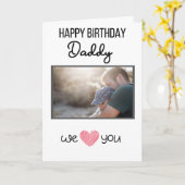 GLÜCKLICHES GEBURTSTAGES DADDY CARD CUSTOM FOTO UN KARTE (Gelbe Blume)