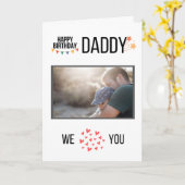 GLÜCKLICHES GEBURTSTAGES DADDY CARD CUSTOM FOTO UN KARTE (Gelbe Blume)