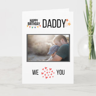 GLÜCKLICHES GEBURTSTAGES DADDY CARD CUSTOM FOTO UN KARTE