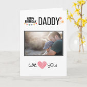 GLÜCKLICHES GEBURTSTAGES DADDY CARD CUSTOM FOTO UN KARTE (Gelbe Blume)