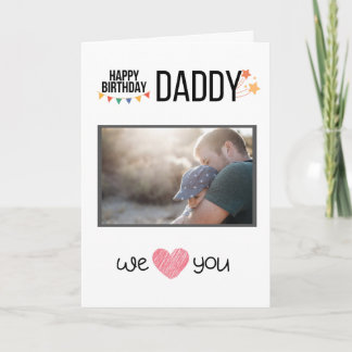 GLÜCKLICHES GEBURTSTAGES DADDY CARD CUSTOM FOTO UN KARTE