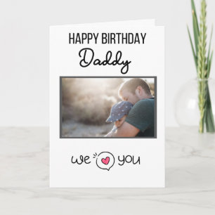 GLÜCKLICHES GEBURTSTAGES DADDY CARD CUSTOM FOTO UN KARTE