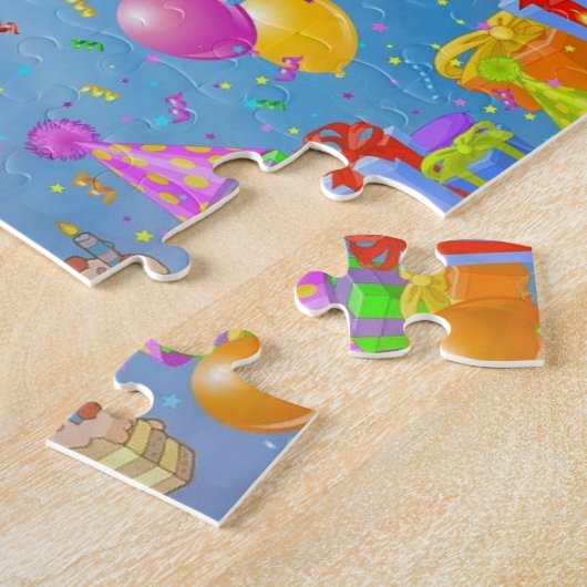 Glückliches Geburtstagsgeschenk Puzzle (Seite)