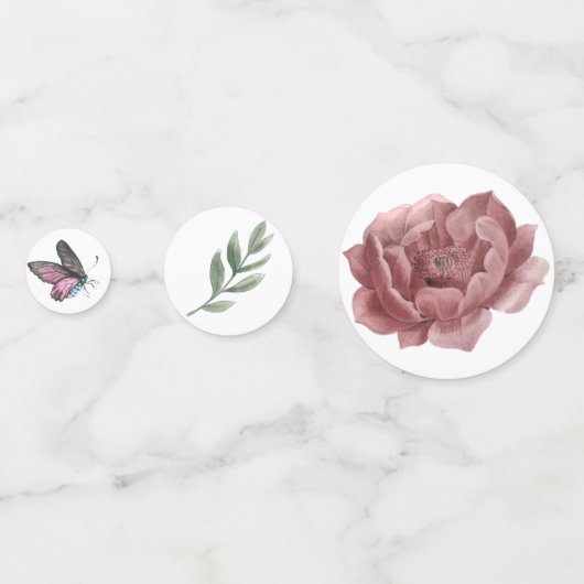 Glückliches Geburtstagsmädchen Konfetti (Rückseiten)