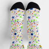 Glückliches Geburtstagsmuster Socken (Oben)
