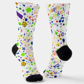Glückliches Geburtstagsmuster Socken (Gewinkelt)
