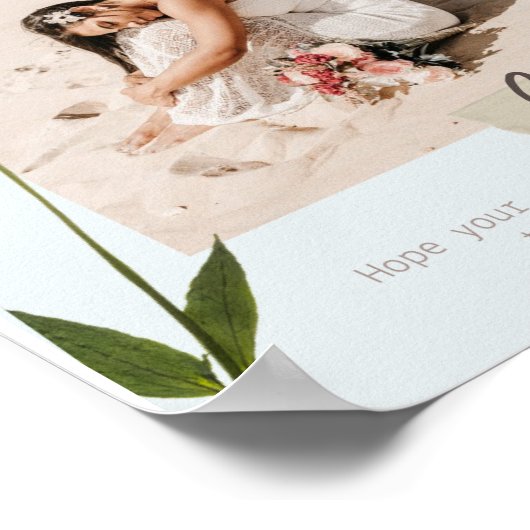 Glückliches Geburtstagsposter Poster (Ecke)