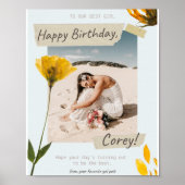 Glückliches Geburtstagsposter Poster (Vorne)