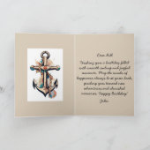 Glückliches Geburtstagssegeln Karte (Innenseite)