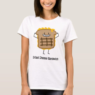 Glückliches gegrilltes Käse-Sandwich T-Shirt