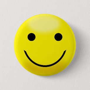 Glückliches gelbes Gesicht Button