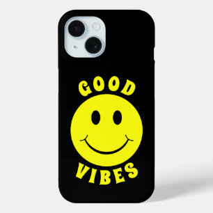 Glückliches gelbes Gesicht gute Vibes Case-Mate iPhone Hülle