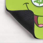 Glückliches Geld Emoji Mousepad (Ecke)