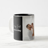 Glückliches Geschenk des ersten Vaters Zweifarbige Tasse (Vorderseite Links)