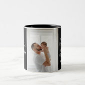 Glückliches Geschenk des ersten Vaters Zweifarbige Tasse (Mittel)