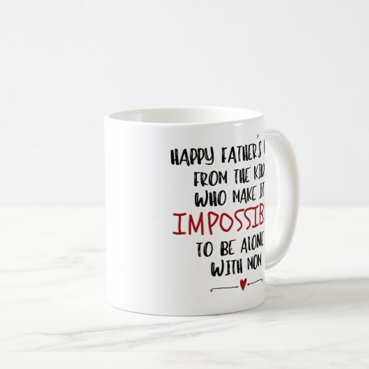 Glückliches Geschenk des Vaters Kaffeetasse (VorderseiteRechts)