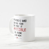 Glückliches Geschenk des Vaters Kaffeetasse (Vorderseite Links)